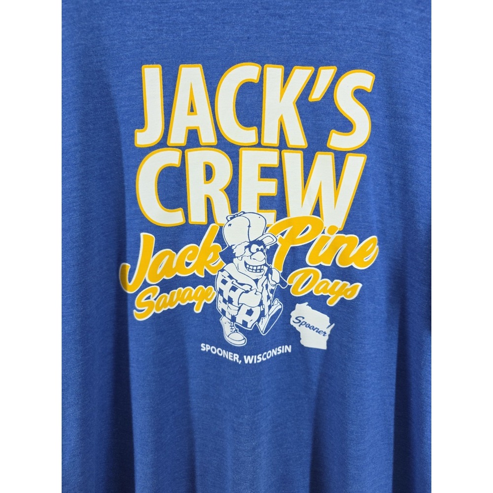 Mens T-Shirt XXL Jacks Crew Spooner Wisconsin Advertising Tee Super Soft